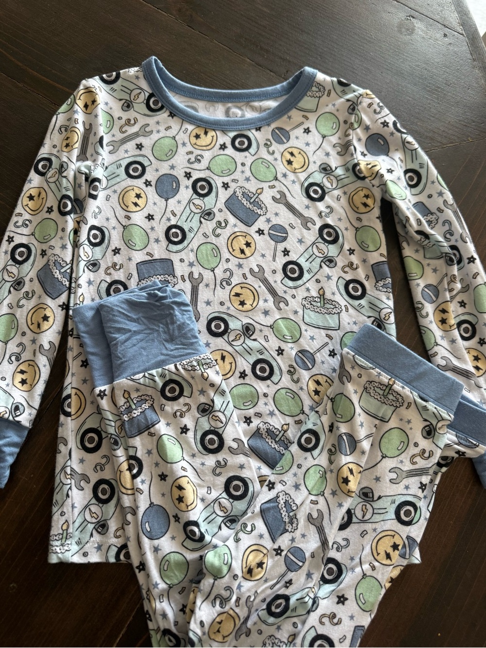 Monkeroos Bamboo Birthday Boy Pjs Size 5T